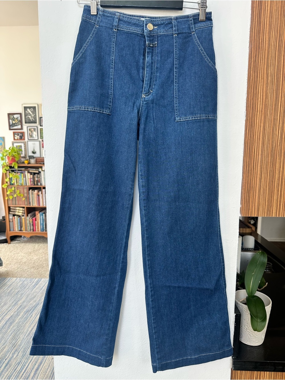 Closed Wide Leg Dark Blue Denim Jeans sized 29